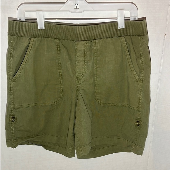 Olive Green Women's Shorts - Picture 1 of 6